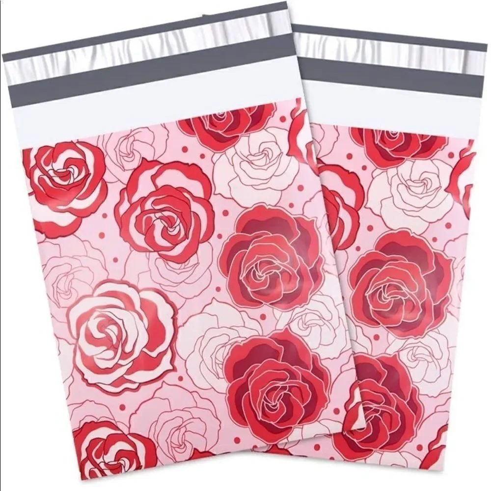 Poly Mailers MIX 6x9 10x13 35 pieces stickers and insert card